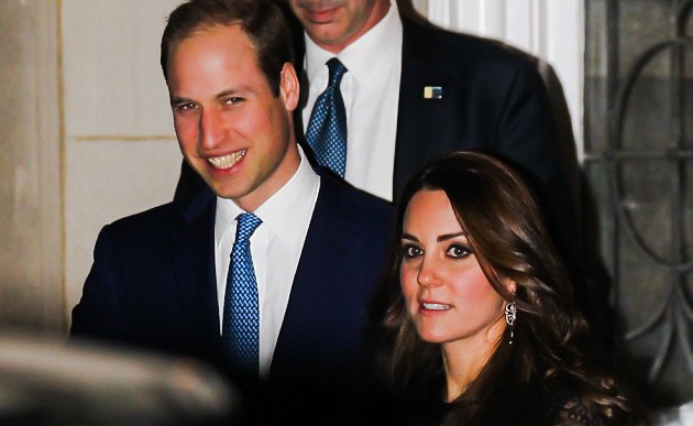 Prince William and Kate leave the lavish dinner hosted by Advert
