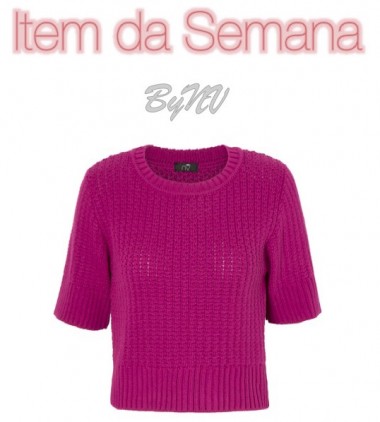 Item da Semana Blusa Tricot Cropped