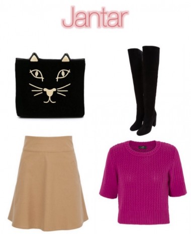 Item da Semana Jantar Blusa Tricot Cropped