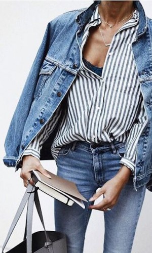 Inspiração Jeans com Jeans