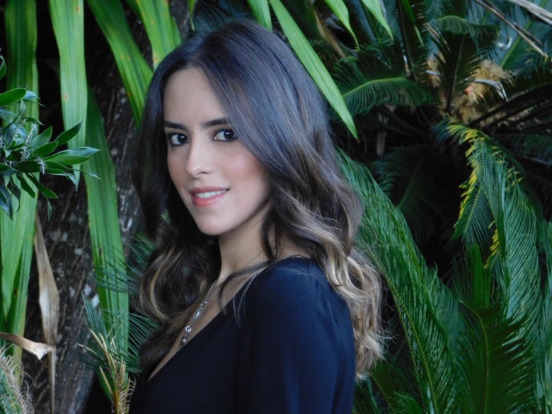 Look Gabi May Short de Veludo Bordado