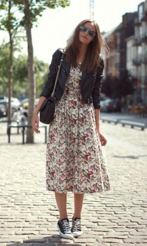 vestido com tênis, look, inspiração, tendência, moda, dress, sneakers