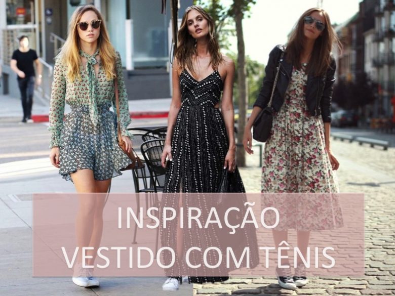vestido com tênis, look, inspiração, tendência, moda, dress, sneakers