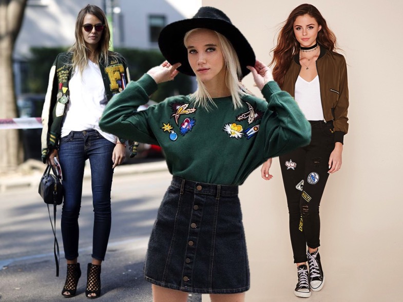 roupas com patches, inspiração, trend, tendência, looks