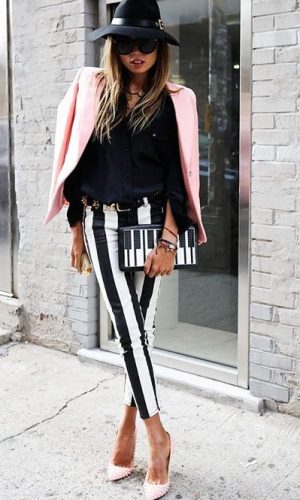 calça listrada, inspiração, look, moda, stripped pants, inspiration, fashion, outfit