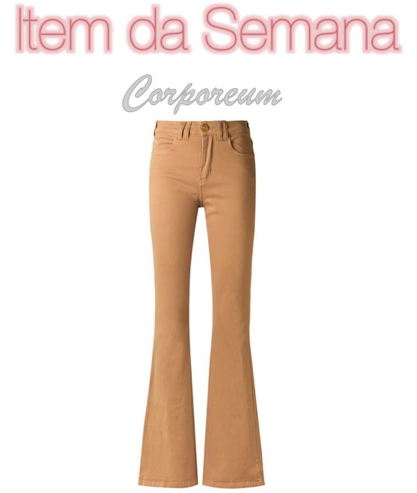 calça flare caramelo, item da semana, moda, look, fashion, flare pants, outfit