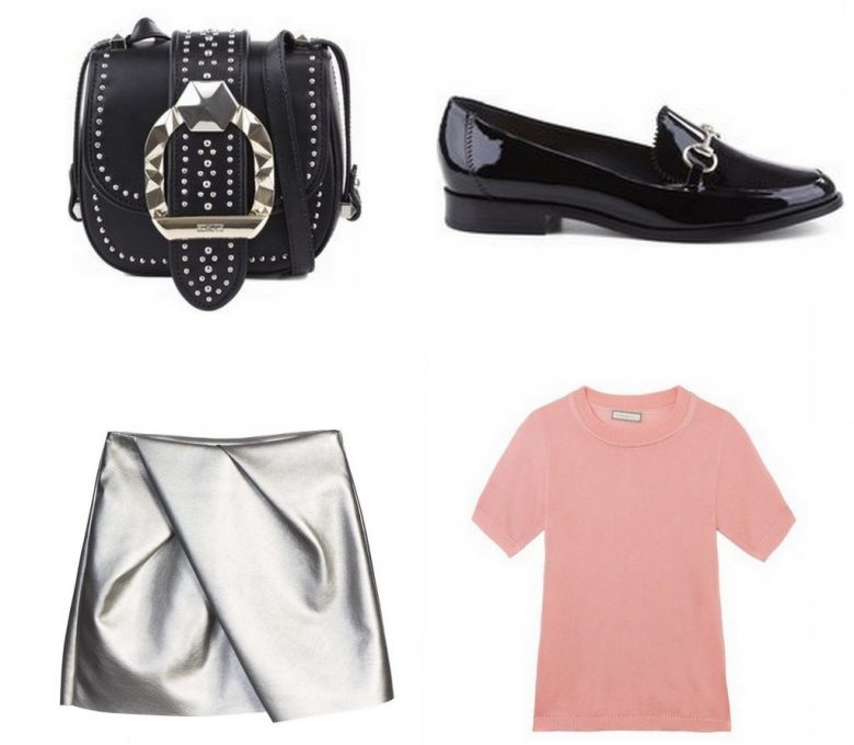 item da semana, saia prata, metálico, metalizado, tendência, look, metallic, silver skirt