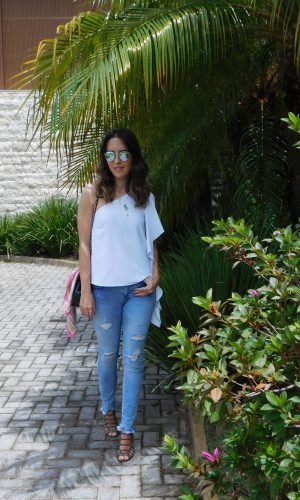 blusa, um ombro só, tendência, look do dia, Gabi May, one shoulder, top, trend, ootd