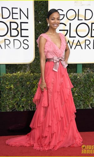 golden globes 2017, golden globe awards, celebridades, hollywood, mais bem vestidas, moda, awards season, fashion, who wore what, best dressed, zoe saldana