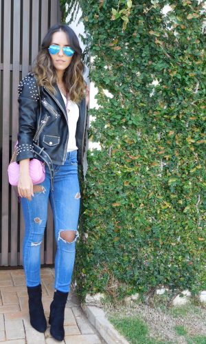 meia arrastão com jeans rasgado, look do dia, Gabi May, tendência, meia arrastão, inspiração, outfit, ootd, trend, fishnet