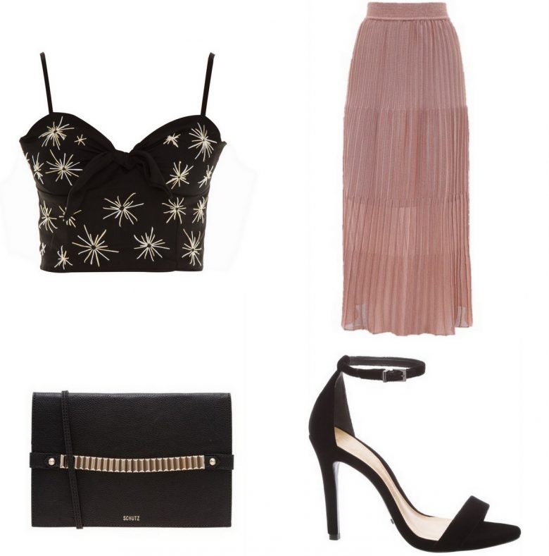 saia midi blush, moda, estilo, tendência, look, item da semana, inspiração, fashion, style, outfit, midi skirt, pleats, inspiration