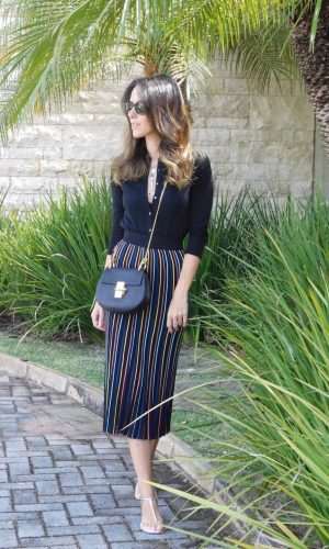 saias midi, Gabi May, look do dia, moda, estilo, tendência, fashion, style, trend, ootd