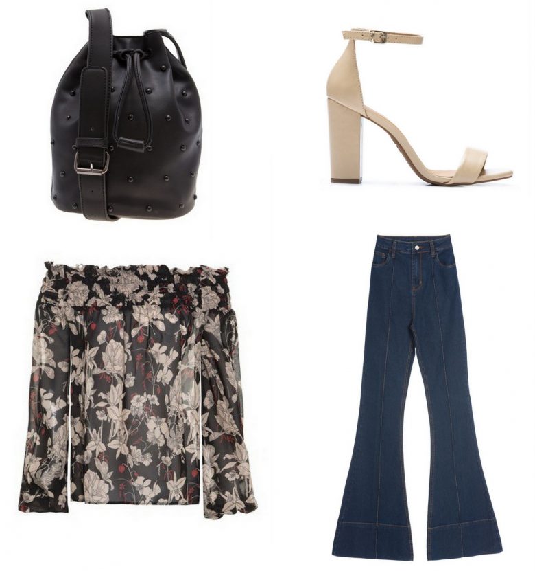 estampa floral, ombro a ombro, moda, estilo, look, inspiração, floral, print, off the shoulder, fashion, style, outfit, inspiration