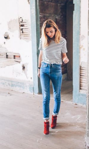 bota vermelha, moda, estilo, look, tendência, red boots, fashion, style, trend, outfit
