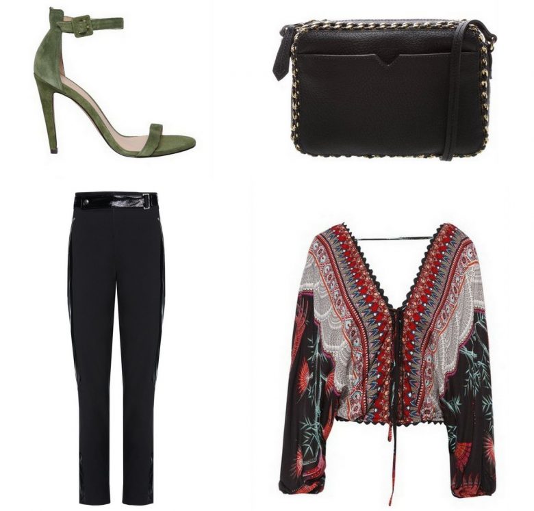 Calça com detalhes de vinil, moda, tendência, estilo, vinyl, trend, fashion, pants, style