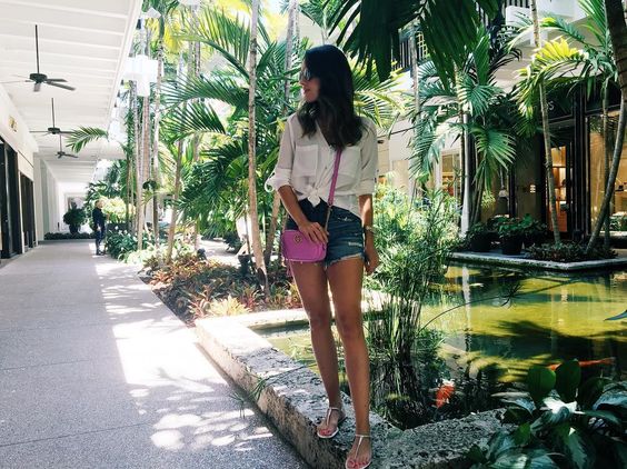 look causal, camisa, nó, gabi may, miami, moda, estilo, truque de styling, styling trick, knot, fashion, outfit, ootd