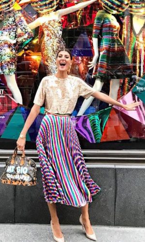 saias plissadas, moda, estio, tendência, inspiração, looks, giovanna battaglia, pleated skirt, fashion, style, trend, inspiration, outfits
