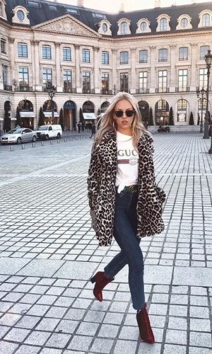 casaco de onça, moda, estilo, look, inspiração, leopard coat, fashion, style, inspiration, outfit