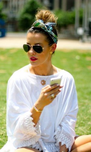 coque com lenço, praia, tendência, verão, acessório, moda, estilo, scarf bun, fashion, style, accessory, summer, beach