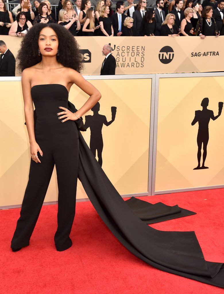 sag awards 2018, premiação, celebridades, moda, estilo, looks, vestido longo, tapete vermelho, award season, red carpet, celebrities, fashion, style, gown, yara shahidi