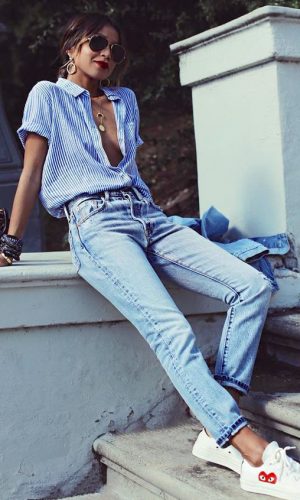 camisa e jeans, look descomplicado, look básico, clássico, moda, estilo, inspiração, fashion, style, inspiration, basic outfit, shirt and denim
