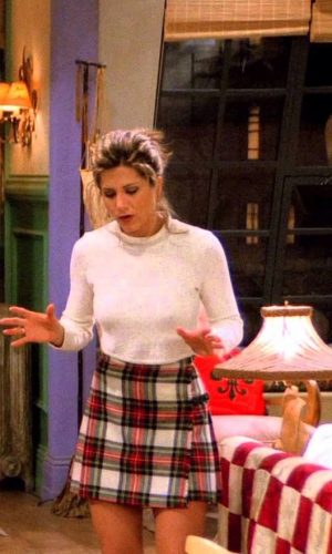 rachel green, jennifer aniston, friends, anos 90, looks, tendência, moda, estilo, trend, 90s, outfits, fashion, style, checkered, xadrez