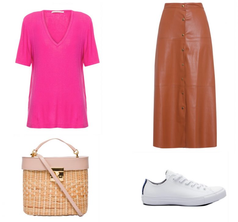 saia midi com botões, item da semana, moda, estilo, look. tendência, item of the week, midi skirt with frontal buttons, fashion, style, trend, outfits