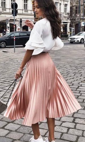 saia midi e tênis, moda, estilo, tendência, looks, inspiração, midi skirt and sneaker, fashion, style, inspiration, trend, outfits
