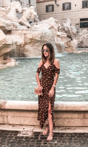 Fontana di Trevi, Roma, viagem, moda, estilo, look do dia, Gabi May, Trevi Fountain, Rome, travel, travel tips, fashion, style, ootd, outfit