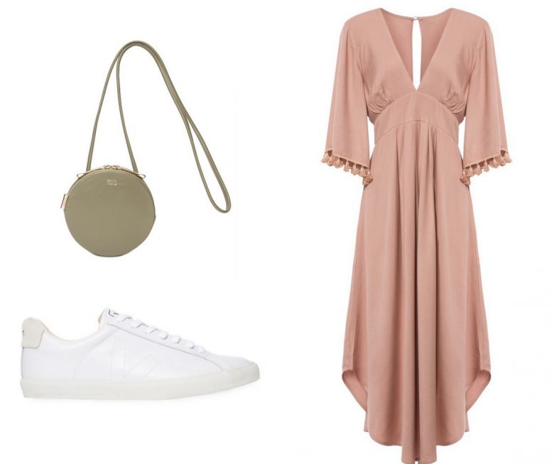 vestido nude midi, moda, estilo, looks, inspiração, item da semana, item of the week, midi nude dress, fashion, style, outfits, inspiration