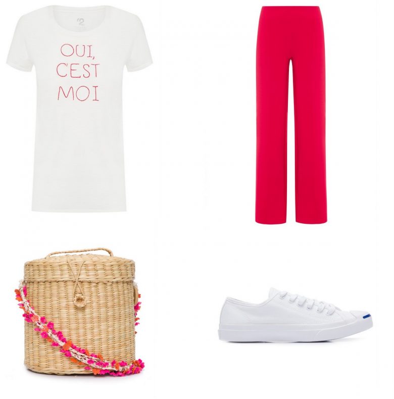 calça pantalona vermelha, moda, estilo, looks, wide leg pants, fashion, style, outfits