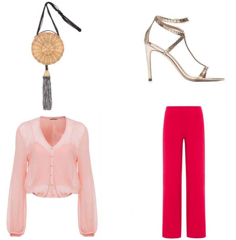 calça pantalona vermelha, moda, estilo, looks, wide leg pants, fashion, style, outfits