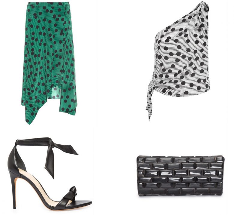 saia de poá fundo verde, item da semana, moda, estilo, looks, tendência, inspiração, fashion, style, polka dot skirt, polka dots, trend, outfits, item of the week