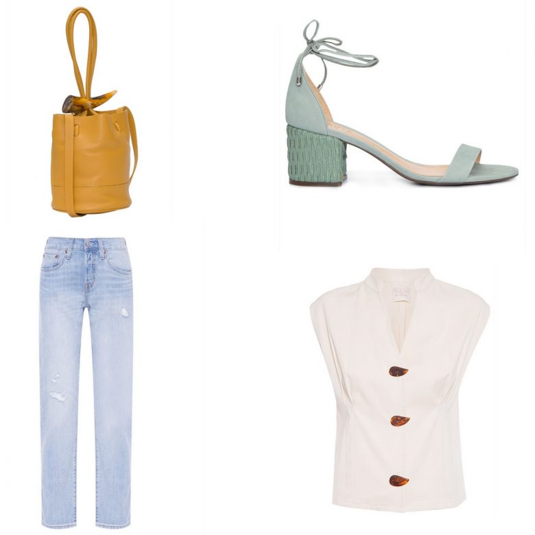sandália verde clara, salto bloco, moda, estilo, look, item da semana, block heels, mint, fashion, style, outfit, item of the week