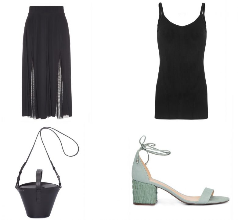 sandália verde clara, salto bloco, moda, estilo, look, item da semana, block heels, mint, fashion, style, outfit, item of the week