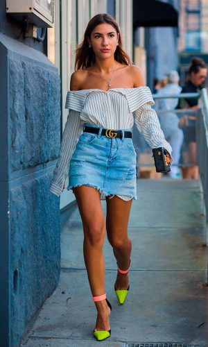 mini saia jeans, moda, estilo, look, inspiração, denim skirt, fashion, style, outfit, inspiration
