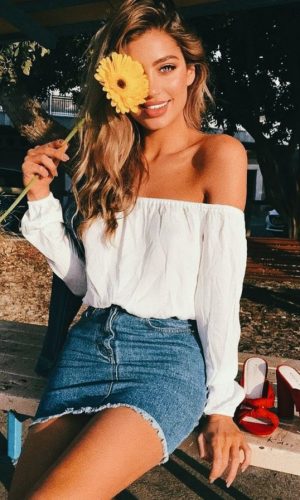mini saia jeans, moda, estilo, look, inspiração, denim skirt, fashion, style, outfit, inspiration