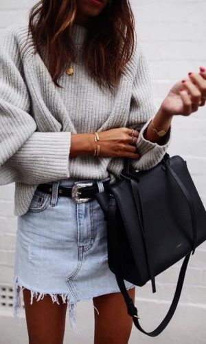 mini saia jeans, moda, estilo, look, inspiração, denim skirt, fashion, style, outfit, inspiration