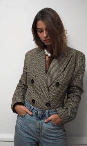 blazer para dentro, moda, estilo, look, inspiração, tendência, tucked in blazer, fashion, style, inspiration, outfit, trend, styling trick, truque de styling