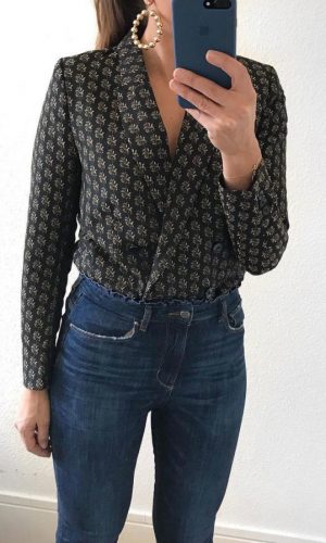 blazer para dentro, moda, estilo, look, inspiração, tendência, tucked in blazer, fashion, style, inspiration, outfit, trend, styling trick, truque de styling