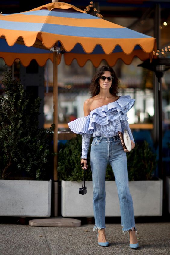 blusa estilosa, blusa babados, moda, estilo, looks, tendência, ruffles, ruffled top, stylish top, fashion, style, inspiration, trend, outfits