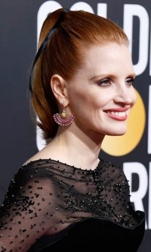 fita no cabelo, tendência, acessório, cabelo, beleza, beauty, ribbon, hair ribbon, accessory, trend, jessica chastain