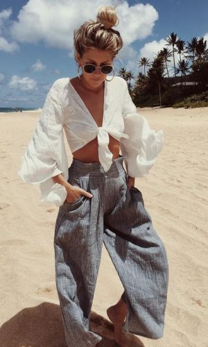 calça na praia, moda, estilo, verão, look, beach pants, fashion, style, summer, outfit
