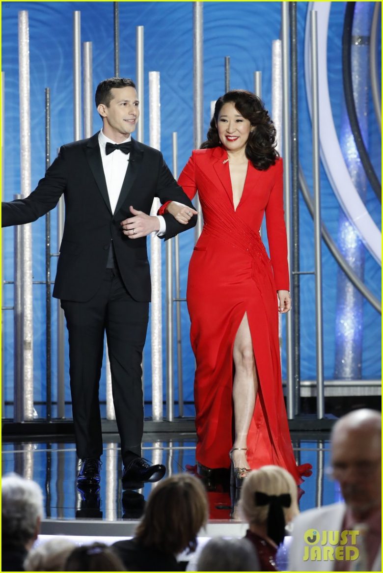 golden globes 2019, golden globes, awards season, red carpet, fashion, look, gown, tapete vermelho, premiação, moda, look, vestido longo, hollywood, sandra oh
