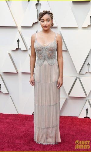oscar 2019, tapete vermelho, celebridades, hollywood, moda, vestidos, looks, 2019 oscars, gowns, red carpet, celebrities, award season, amanda stenberg