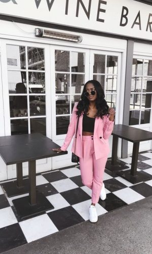 terninho rosa, tendência, moda, estilo, look, trend, fashion, style, outfit, pink suit, pant suit