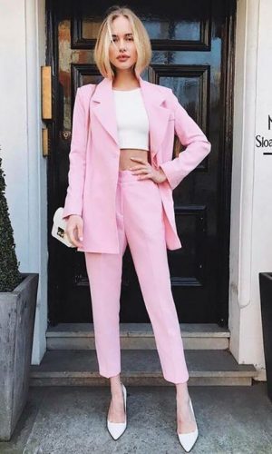 terninho rosa, tendência, moda, estilo, look, trend, fashion, style, outfit, pink suit, pant suit
