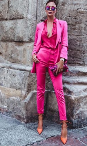 terninho rosa, tendência, moda, estilo, look, trend, fashion, style, outfit, pink suit, pant suit
