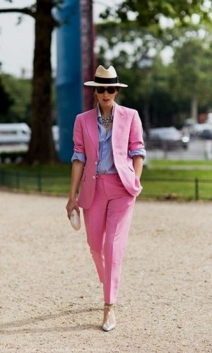 terninho rosa, tendência, moda, estilo, look, trend, fashion, style, outfit, pink suit, pant suit