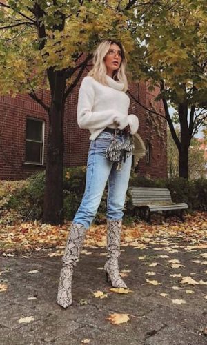 bota com estampa de cobra, tendência, moda, estilo, looks, inverno, fashion, style, trend, outfits, winter looks, snakeskin boots